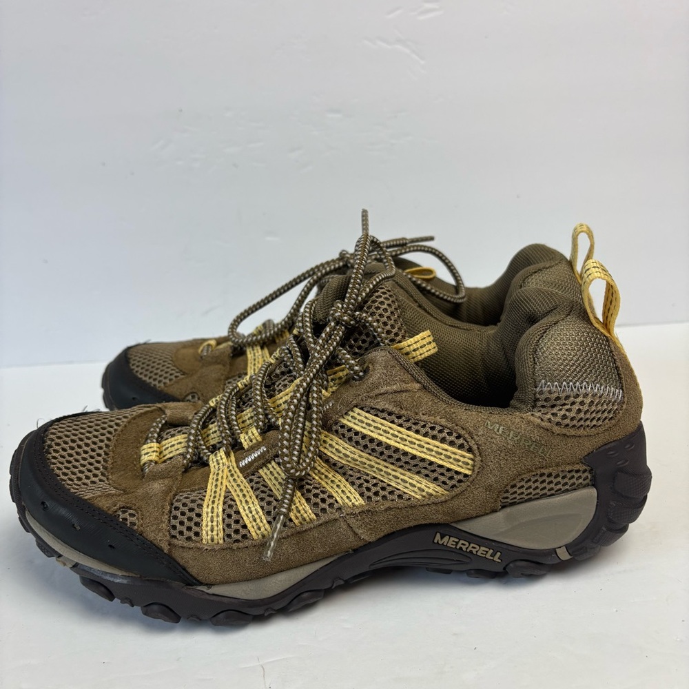 Merrell Tan Yellow Kangaroo Banana Cream Outdoor Hiking Shoes Low Women’s 10